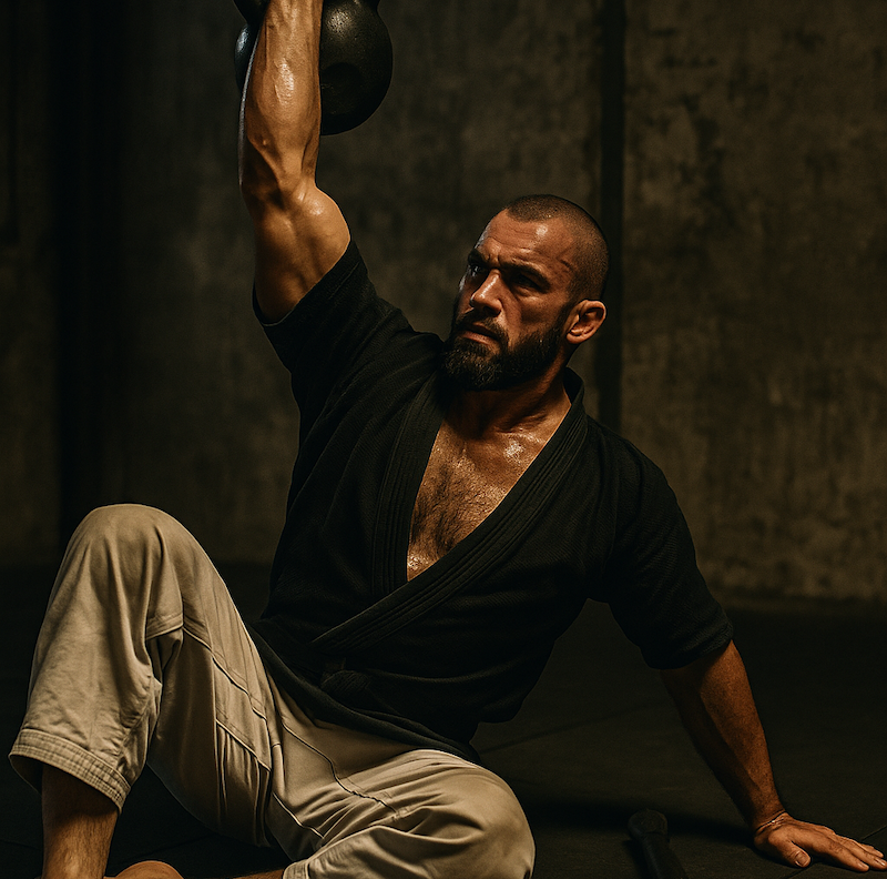 A Minimalist Kettlebell and Club Workout For Better BJJ Resilience
